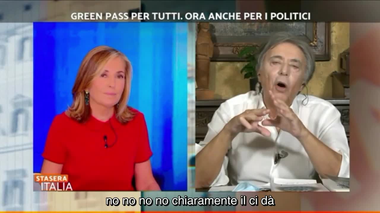 Carlo Freccero su Stasera Italia sottotitolato