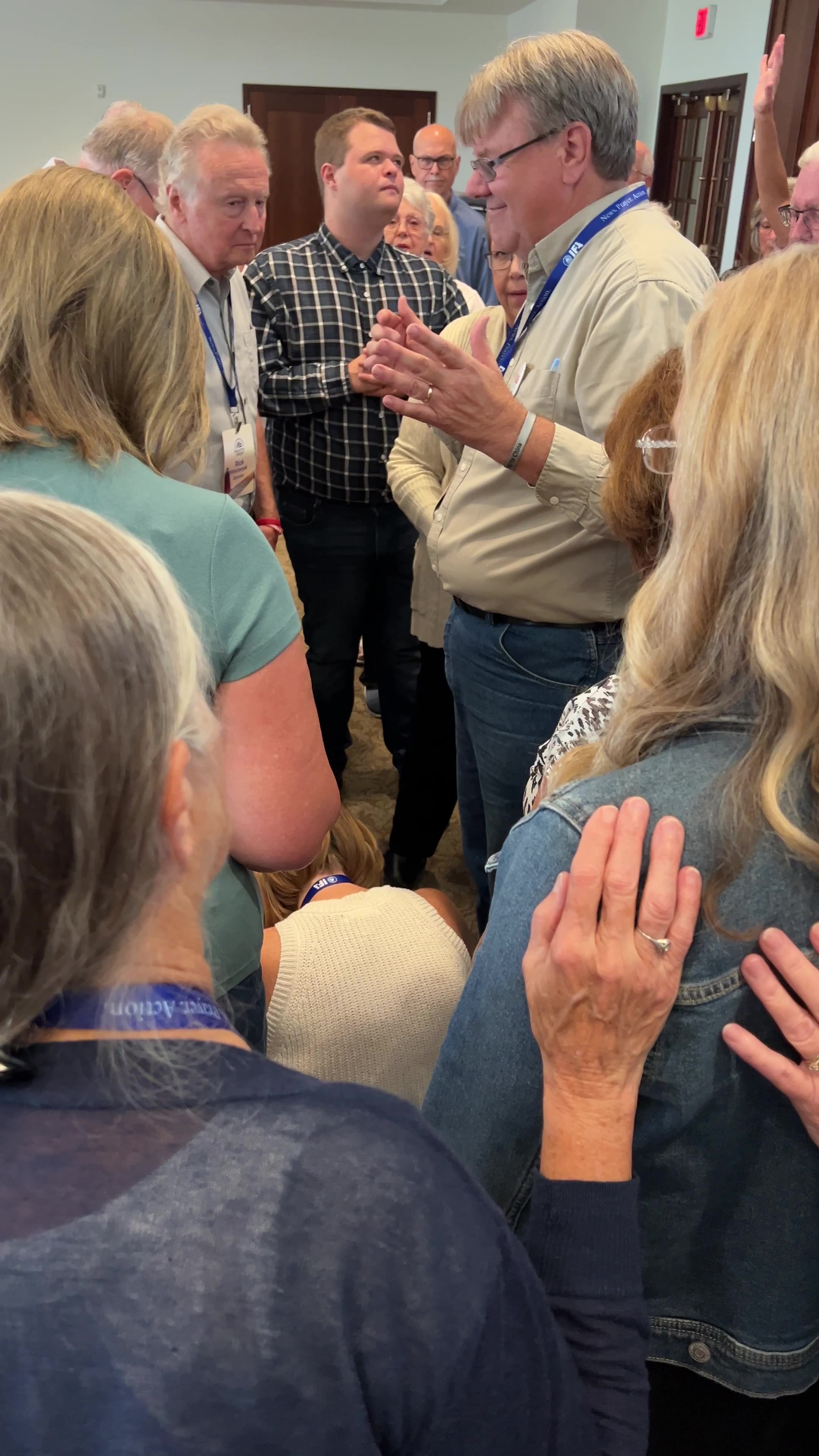 Pro-Life Advocate Cal Zastrow prays for an impartation of FAITH