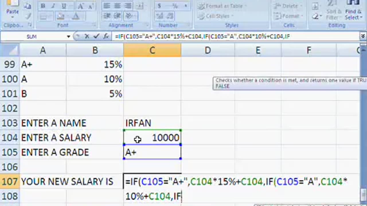 Ms. Excel Learning Tutorial - VIII (Hindi and URDU)