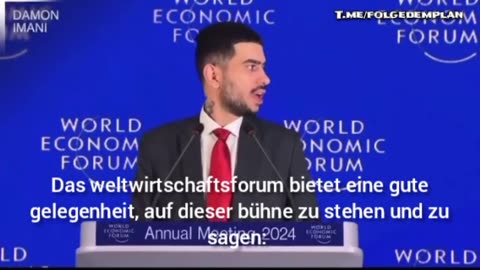 Well spoken at the WEF Forum in Davos 2024 parody