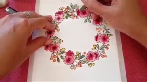 Beautiful Wreath Flower Painting