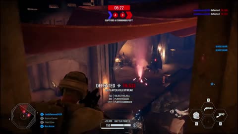 SWBF2: Instant Action Mission (Attack) Rebel Alliance Jabba Palace Gameplay