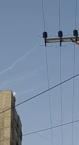 Iron Dome Interceptions over Jerusalem