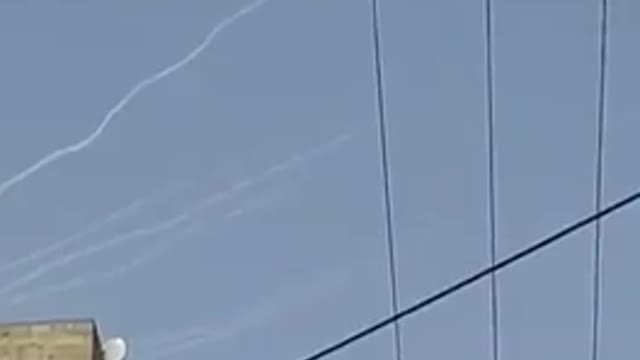 Iron Dome Interceptions over Jerusalem