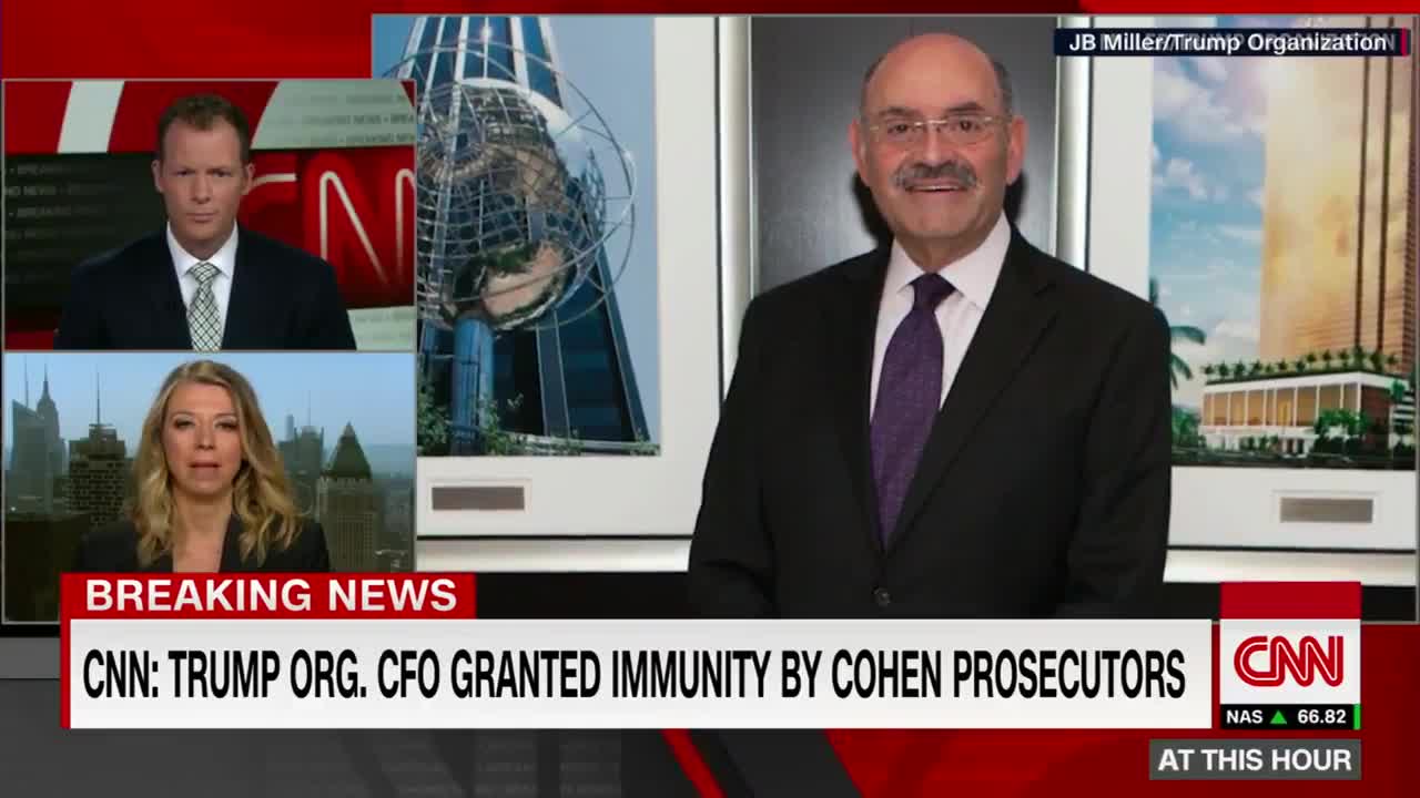 Weisselberg, a Trump Organization official, has been given immunity, according to News Visions.