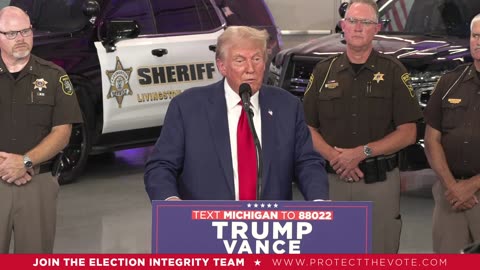 President Trump in Detroit, MI