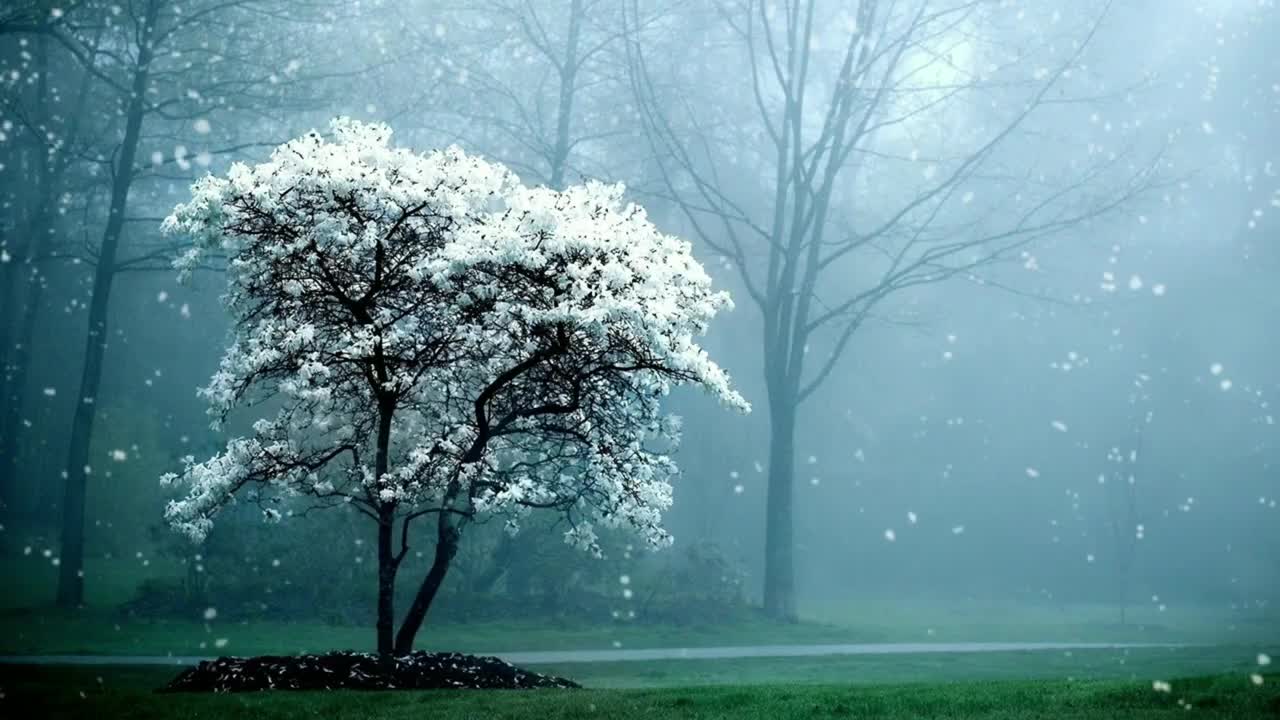 Snow Tree Video Snow Tree Copyright Free Video Tree Free Stock Video Free Footage.