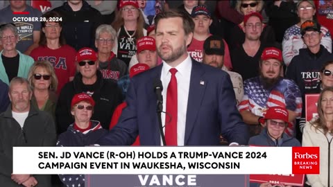 FULL EVENT- JD Vance Takes Questions From Reporters, Speaks To Supporters At Wisconsin Rally