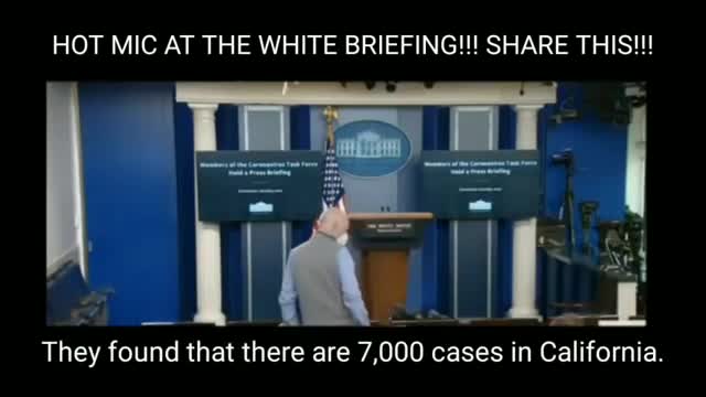 Hot Mic at the White House briefing.