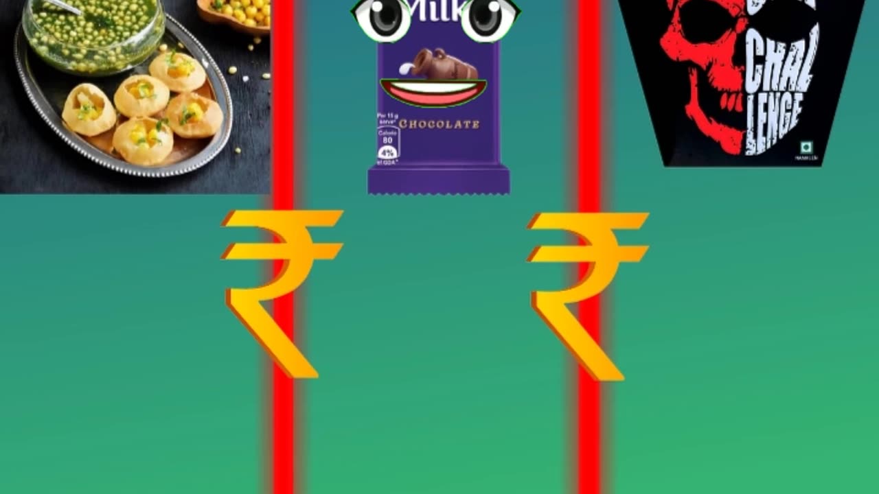 Pani puri vs dairy milk vs jolo chip? #shorts #viral