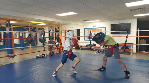 Joey sparring Nick 7/28/22