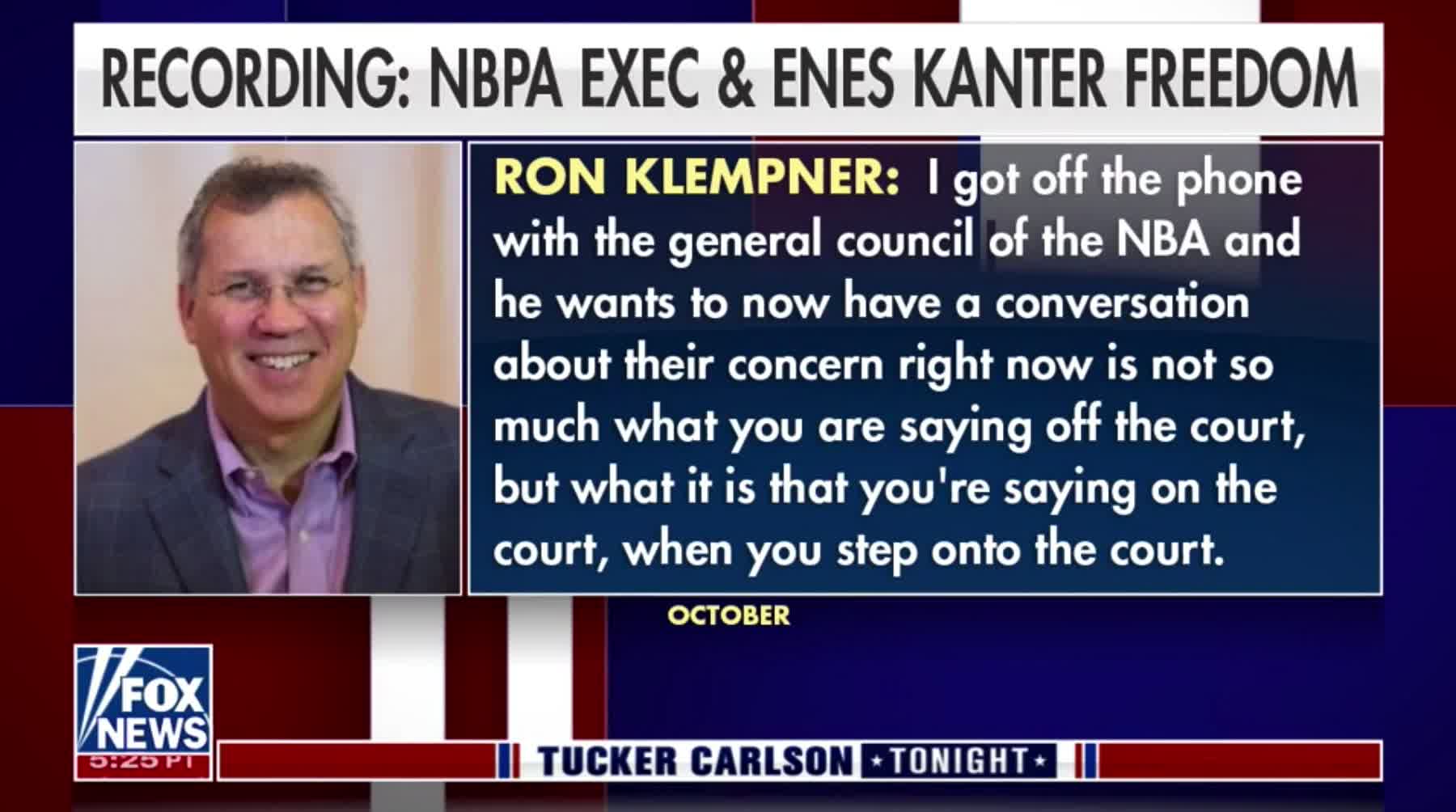 Tucker Carlson plays recordings showing how—and why—the NBA doesn't allow criticism of China