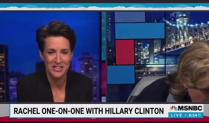 Rachel Maddow's Reaction To An Unhealthy Looking Hilary Coughing Up A Lung Is Something To Behold