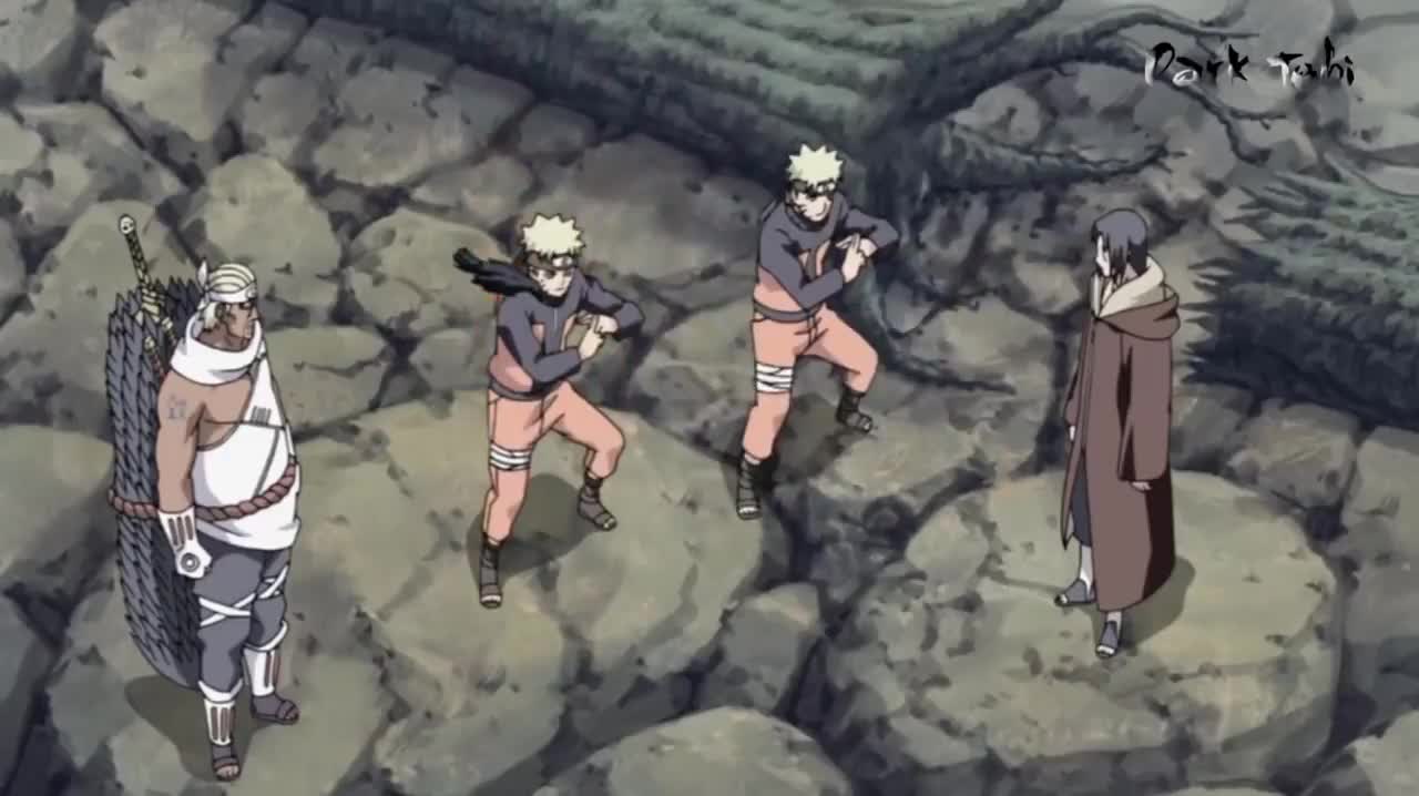 Naruto and Killer Bee vs Itachi and Nagato