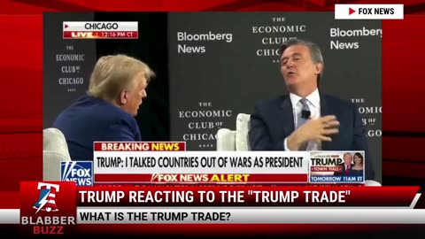 Trump Reacting To The "Trump Trade"