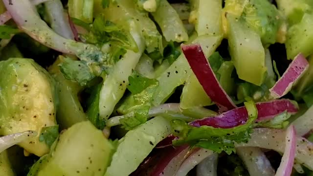 Green Tomato Salad #saladdressing #salad