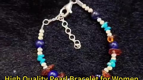 GN-20241023-05 S925 Silver and Natural Amber Combination Lapis Lapis Lazuli Bracelet Beautiful