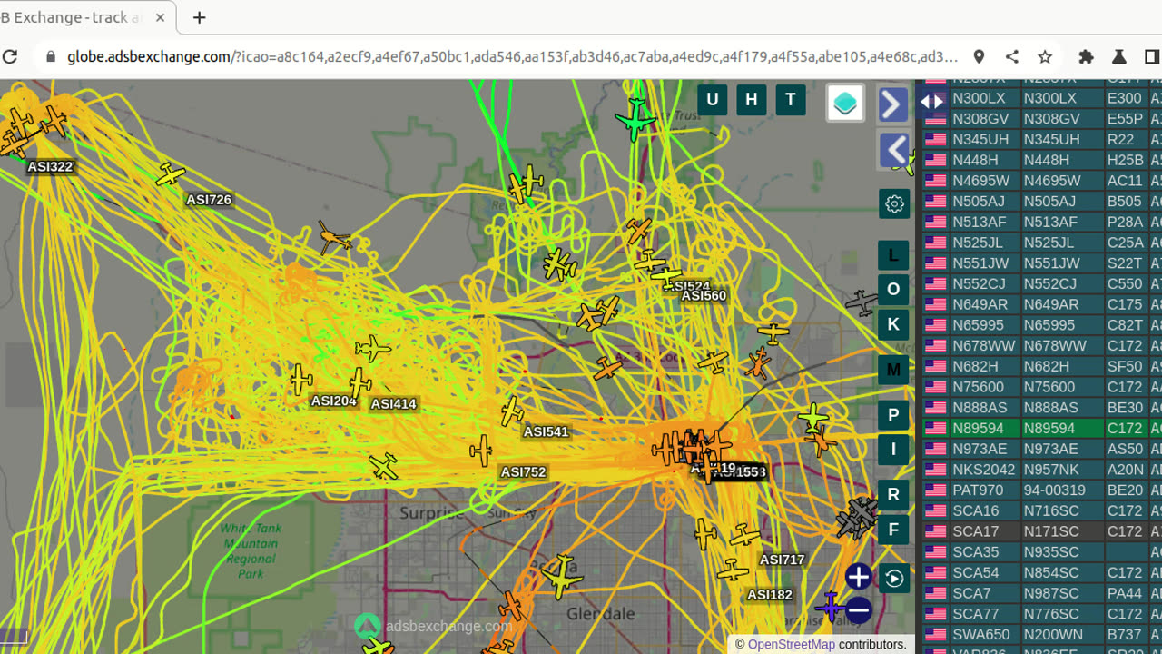 Bird Nazi China Utah N428PA over Morristown - Jan 16th 2024 -