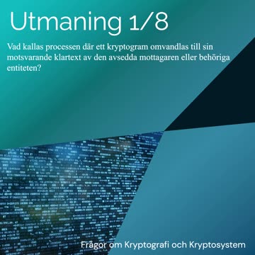 Frågor om Kryptografi och Kryptosystem-1