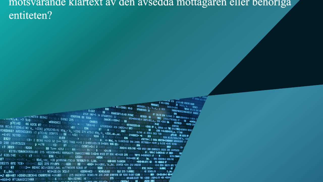 Frågor om Kryptografi och Kryptosystem-1