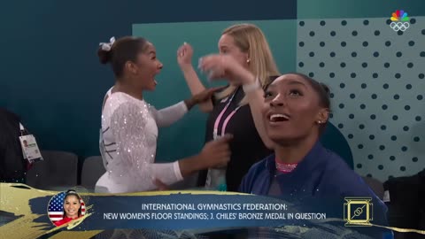 Jordan Chiles' floor bronze medal retroactively called into question