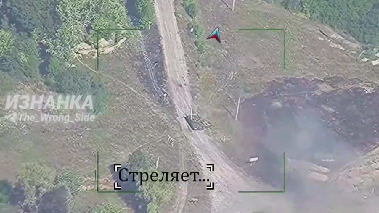 🇷🇺🇺🇦Destruction of a Ukrainian tank in Sumy region