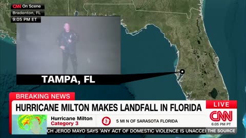 Anderson Cooper Pelted By Debris During Live Hurricane Report