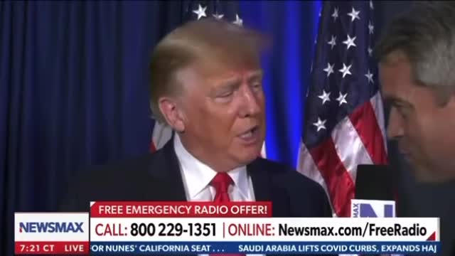 Newsmax interview with Trump.