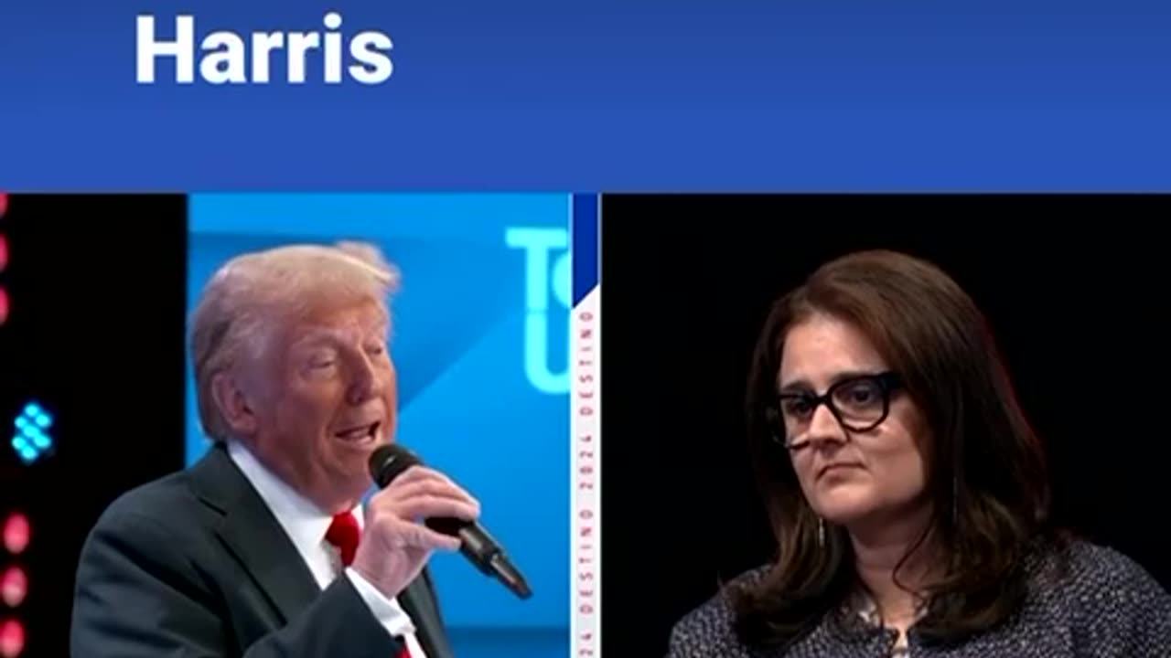 Trumo responde la pregunta "mas dificil: las cualidades de Quemala Harris.