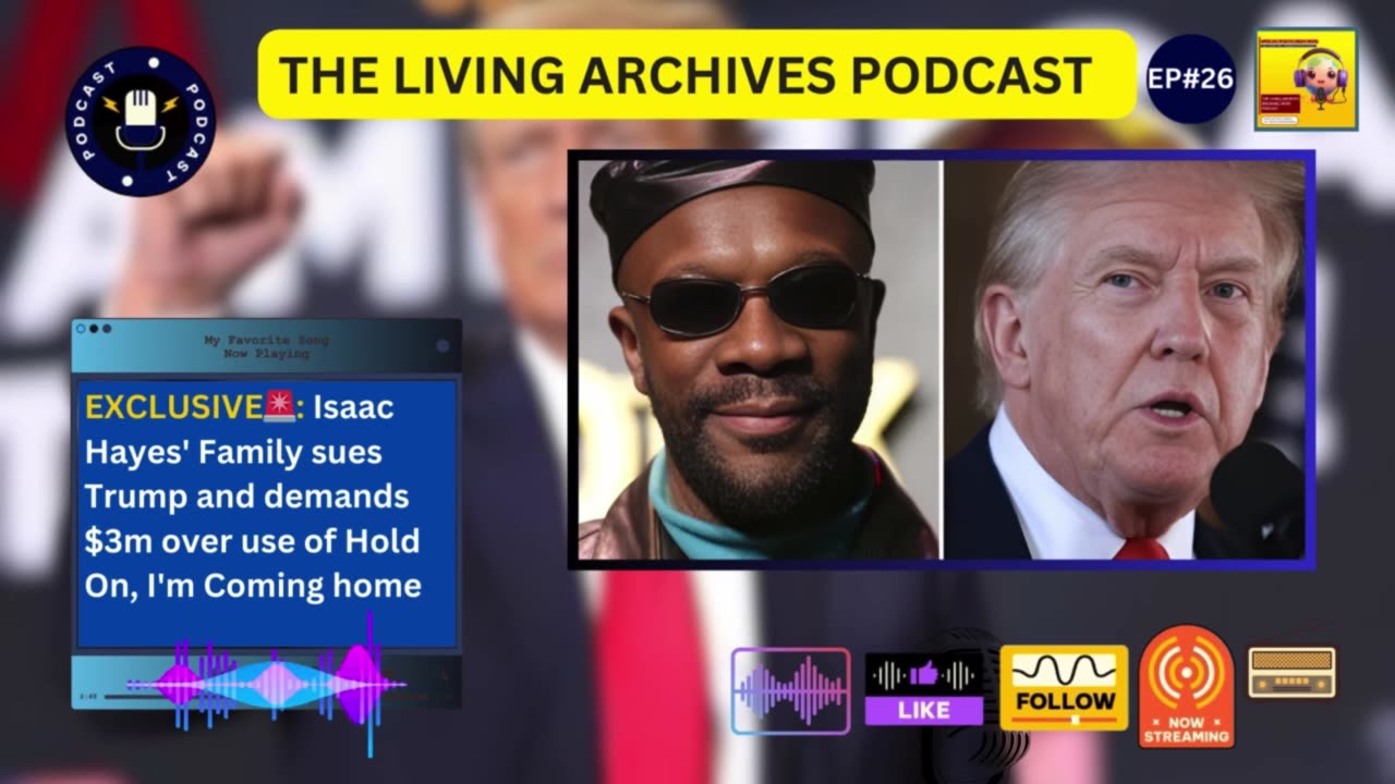 EXCLUSIVE🚨: Isaac Hayes Family Sues Trump for $3m Over Unauthorized Use of "Hold On, I'm Coming"