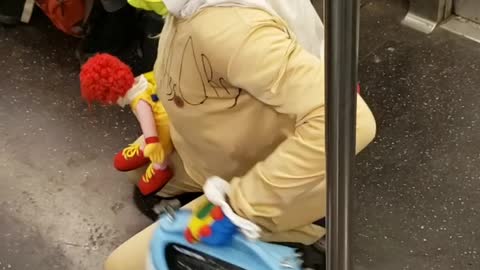 Man clown costume michael mask 