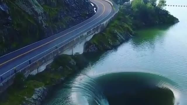 The Glory hole of Lake berryessa