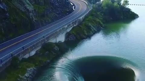 The Glory hole of Lake berryessa