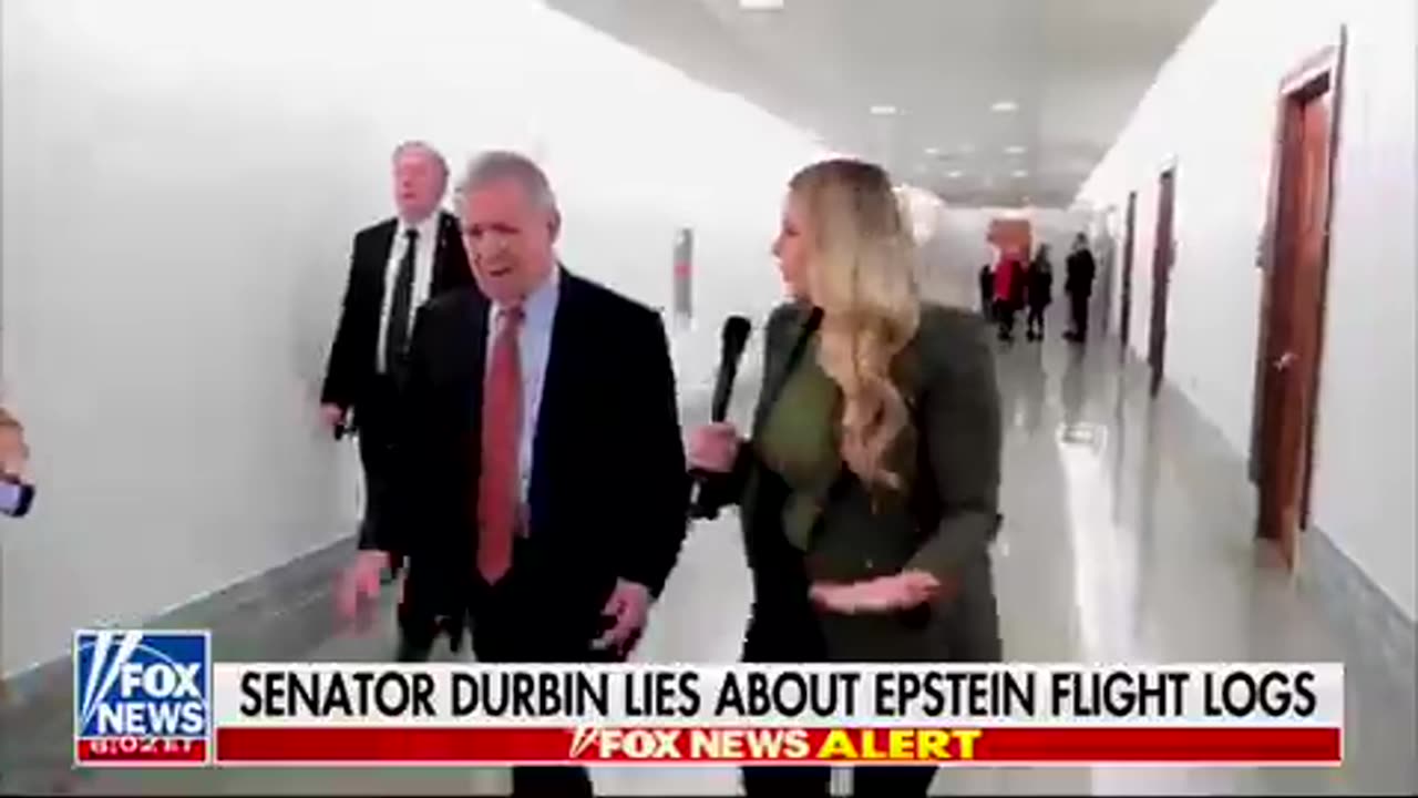 Durbin asked about Epstein.