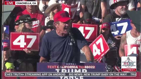 “It’s time to pick a side” - Dennis Quaid speaks at Trump Rally in Coachella, California