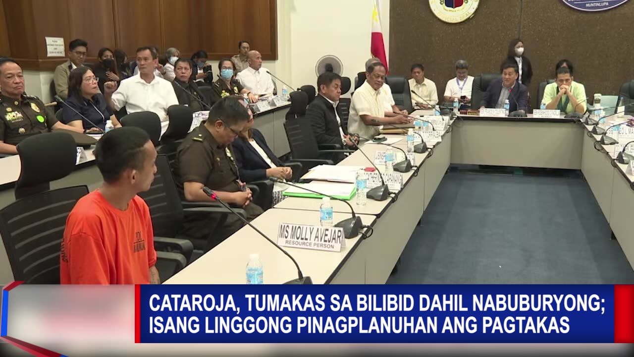 Cataroja, inaming may mga naririnig siyang mga kwento ng pagtakas ng ibang PDL sa Bilibid