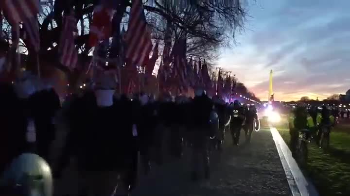 Earlier today a group of 150-200 called "Patriot Front" marching outside Capitol in Washington, DC.