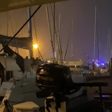 Hurricane Nicholas on SV Imagine transformers blowing...