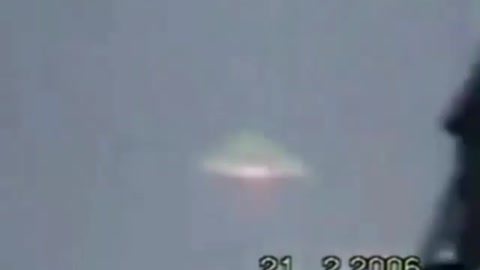 luminous UFO in the sky