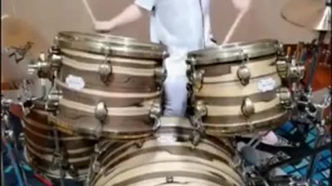 Talented little drummer