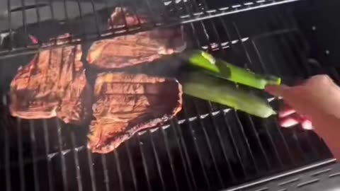 T-Bone dinner w/ Zucchini and Potatoes Au Gratin