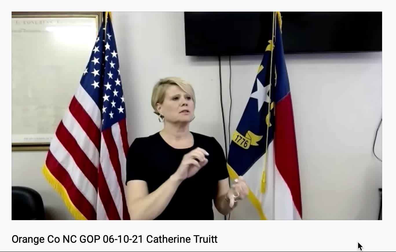 Catherine Truitt 6-10-21 GOP meetiNg, removing words from GLOSSARY