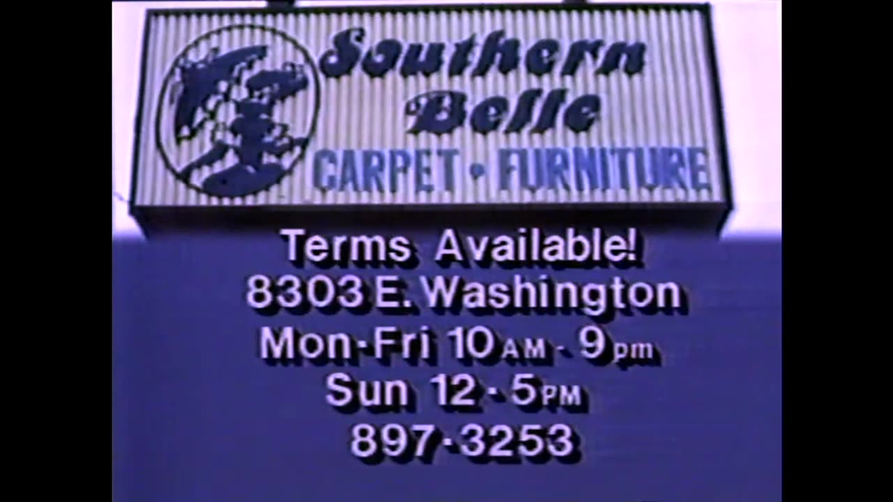 February 22, 1986 - Reb Porter Southern Belle Carpet & Furniture Ad