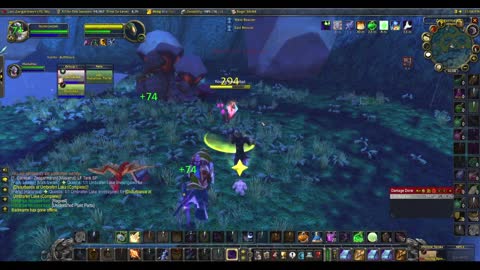 WoW Burning Crusade Shadow riding with Hunter (wife) in the realm of outland