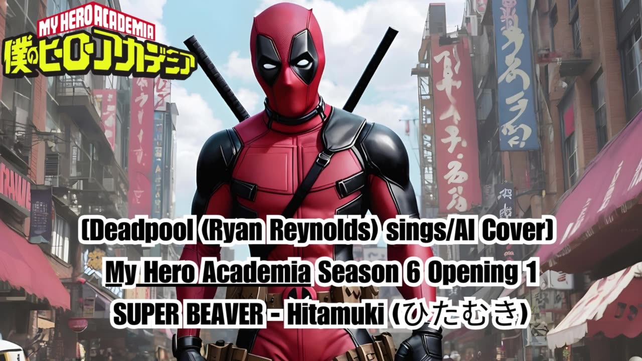 [Deadpool sings/AI Cover] My Hero Academia Season 6 Opening 1 SUPER BEAVER - Hitamuki (ひたむき)