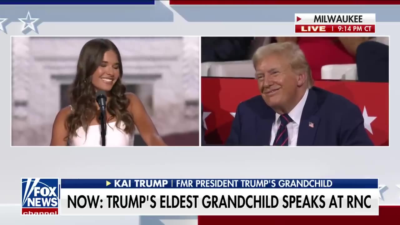 TRUMP's granddaughter: "he's still standing"