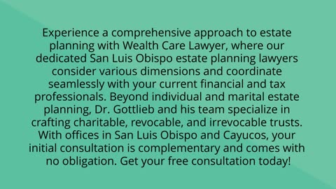 San Luis Obispo estate planning attorney