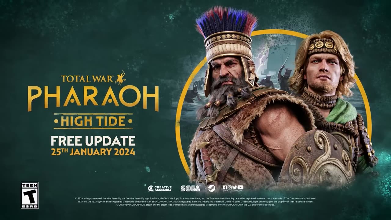 Total War: PHARAOH - High Tide Announce Trailer