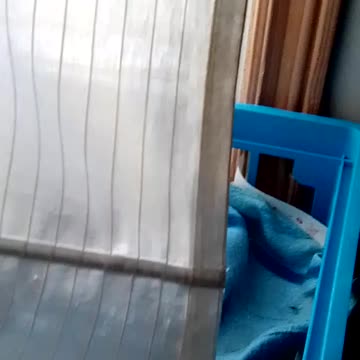 Molly the black rescue cat sleepy