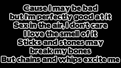 Rihanna S&M With Lyrics